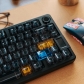 Advanced Gray 104+47 Fog Transparent PC Pad Printing ai3D Keycaps Set Cherry Profile for Mechanical Keyboard